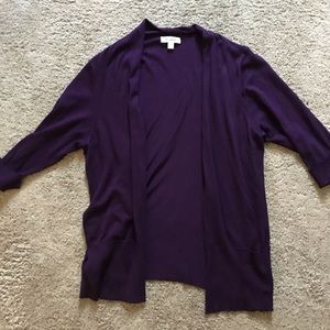 Plum cardigan